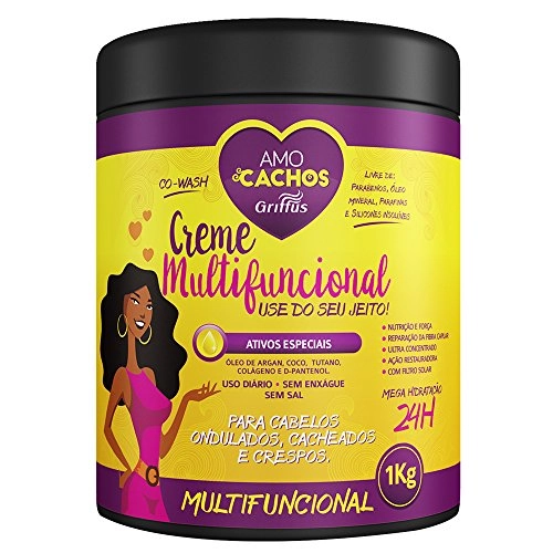 Creme Amo Cachos Para Pentear Multifuncional 1kg Un