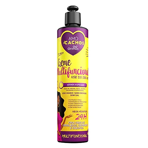 Creme Amo Cachos Multifuncional Para Pentear Multifuncional 400ml Un