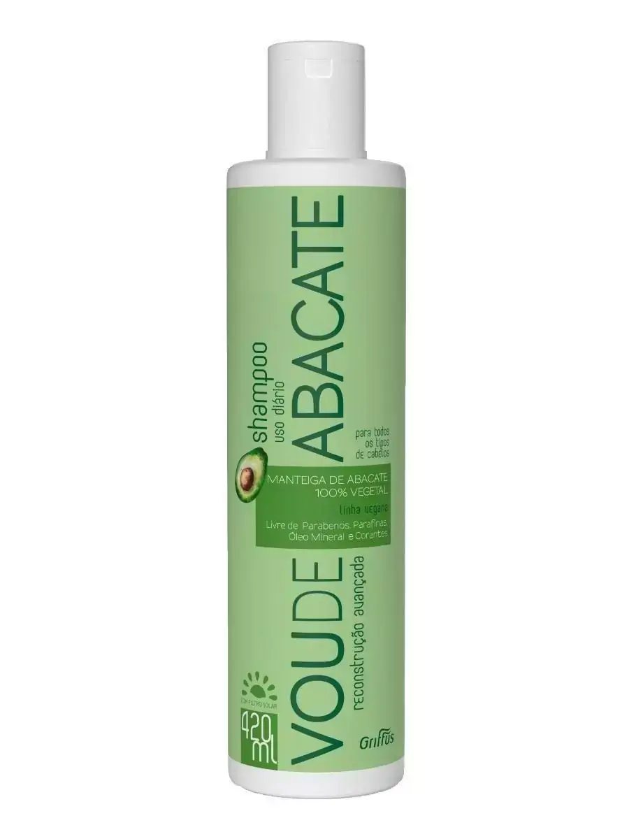 Shampoo Vegano Vou De Abacate Griffus 420ml