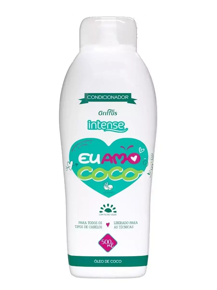 Condicionador Vegano Eu Amo Coco Intense Griffus 500ml