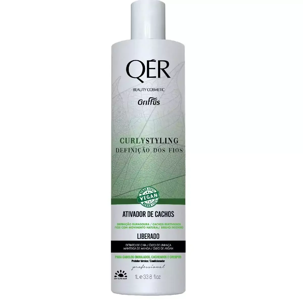 Ativador De Cachos Definição dos Cachos Vegano Curlystyling QÉR Griffus 1L