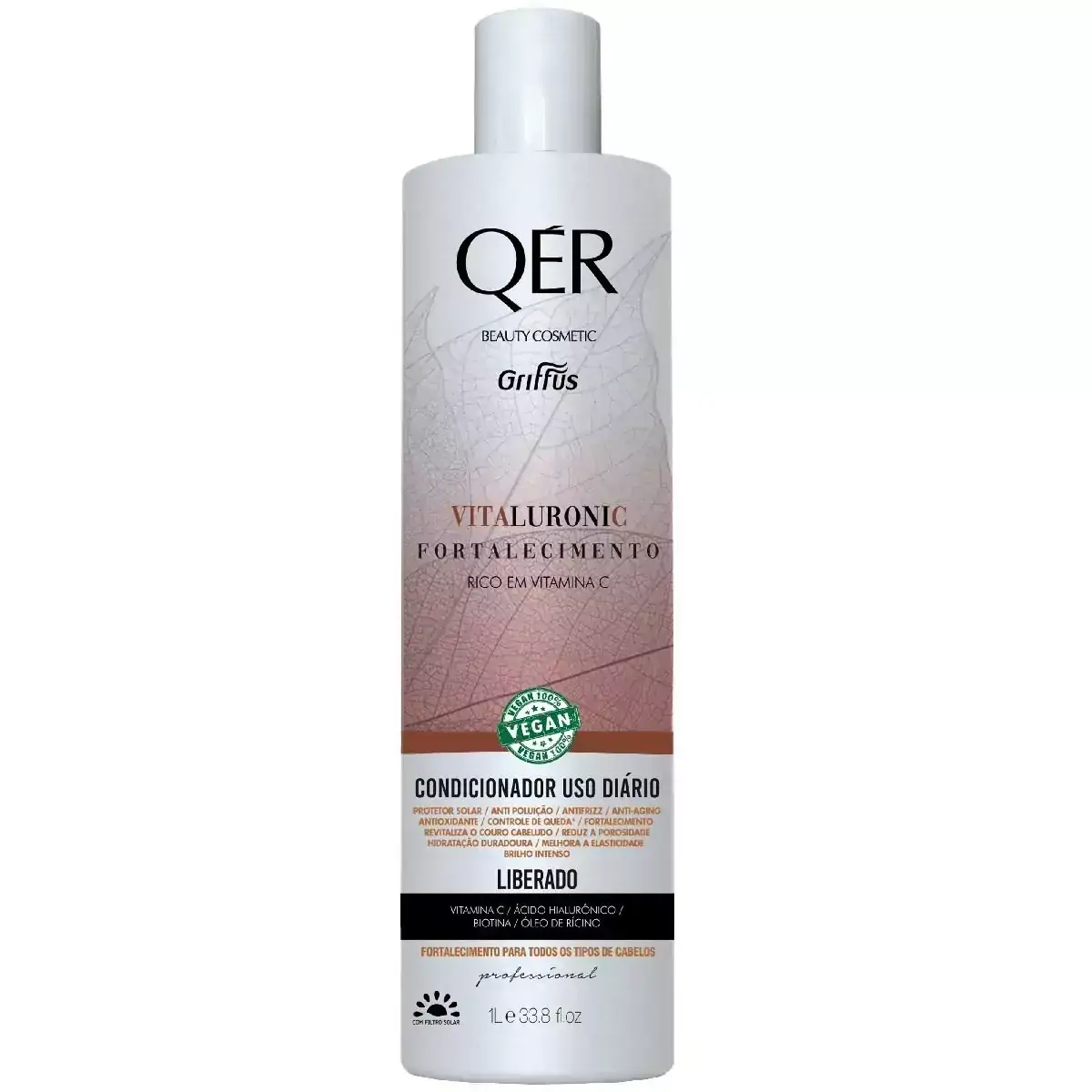 Condicionador Fortalecimento Vegano Vitaluronic QÉR Griffus 1L