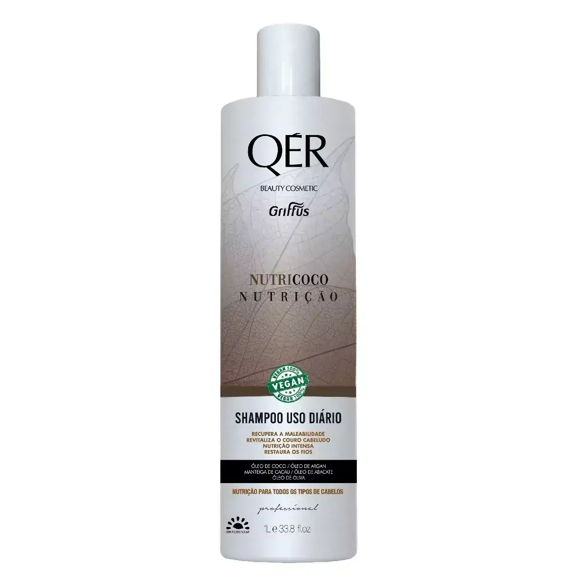 Shampoo Nutrição Vegano Nutricoco QÉR Griffus 1L