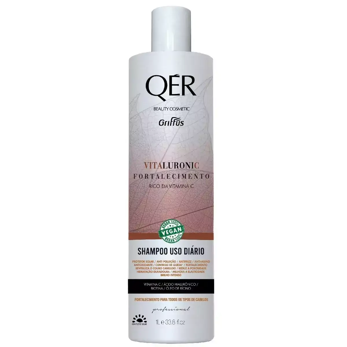 Shampoo Fortalecimento Vegano Vitaluronic QÉR Griffus 1L
