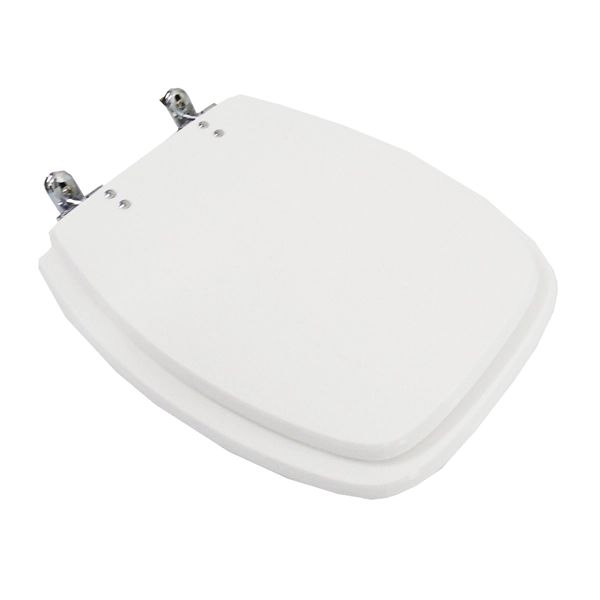 Assento Sanitário Formatos Stylus com Fechamento Comum Oval Resina Branco Policlass