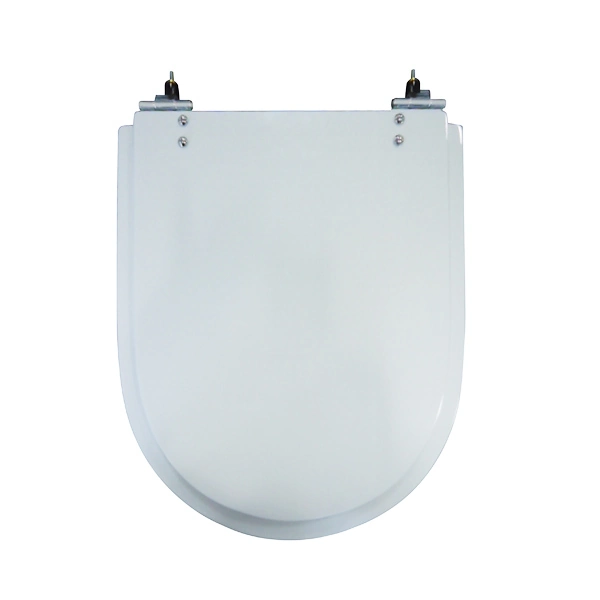 Assento Sanitário Formatos Calypso com Fechamento Comum Quadrado Resina Branco Policlass