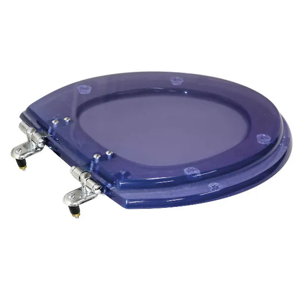 Assento Sanitário Convencional com Fechamento Comum Oval Resina Lilás Policlass