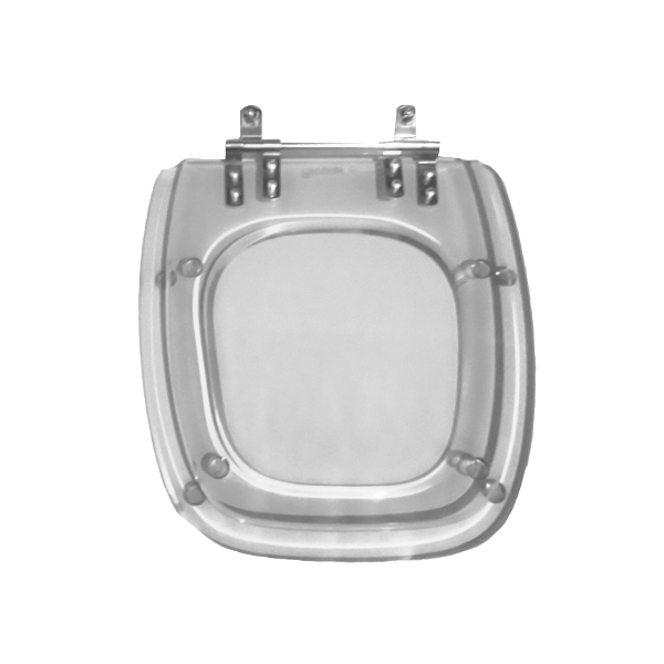 Assento Sanitário Formatos Resina Cristal com Fechamento Comum Policlass
