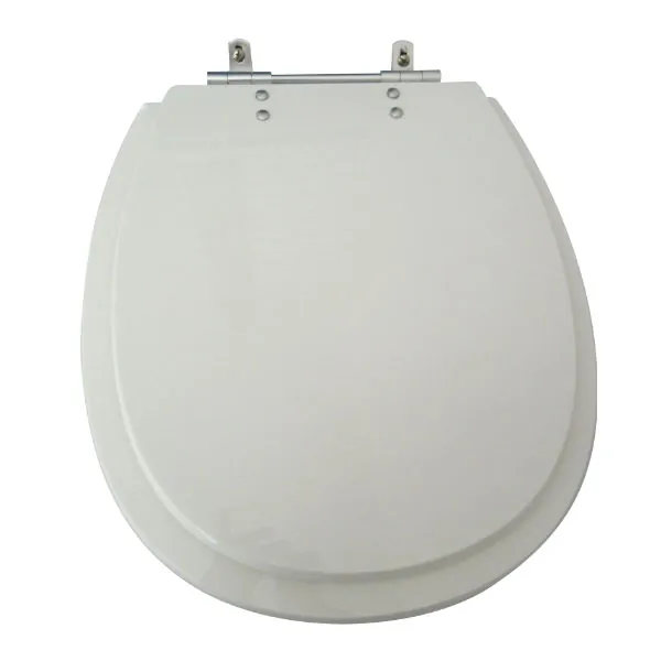 Assento Sanitário Formatos Aspen com Fechamento Comum Oval Resina Branco Policlass