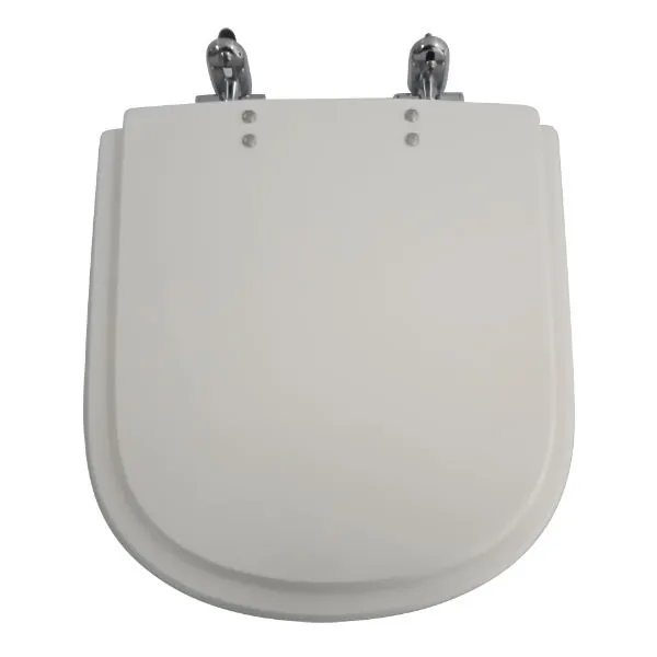 Assento Sanitário Formatos Plástico Branco com Fechamento Comum Policlass