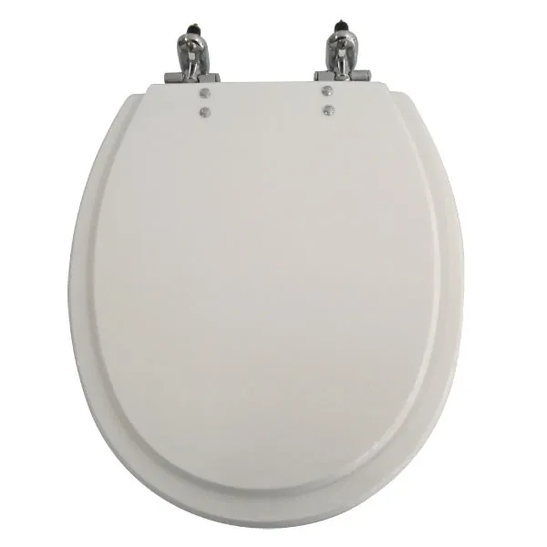 Assento Sanitário Convencional com Fechamento Comum Oval Resina Branco Policlass