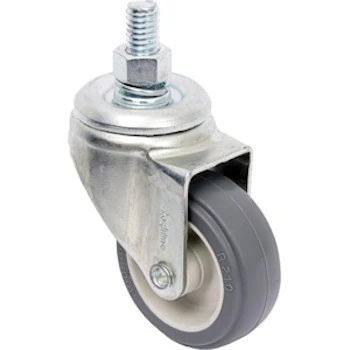 Rodízio 2" (50mm) Giratório Rosca 3/8, Roda 210 Bp Pvc - Rodiline