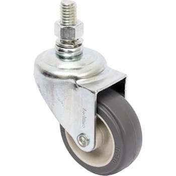 Rodízio 2" (50mm) Fixo Rosca 3/8, Roda 210 Bp Pvc - Rodiline