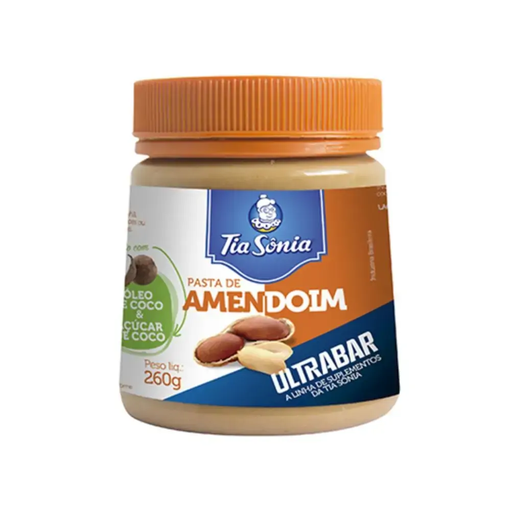 Pasta De Amendoim Pote 260g Tia Sonia