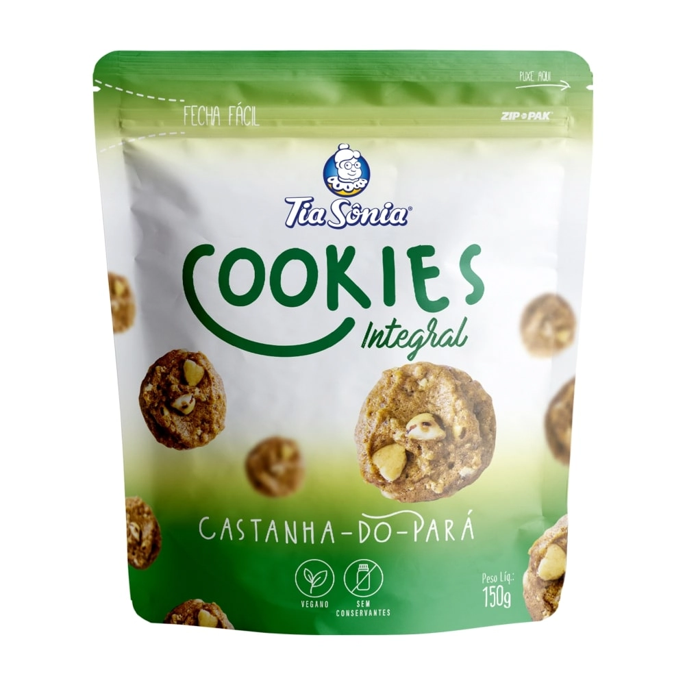 Bisc.cookies Integral Tia Sonia 150g Castanha Para