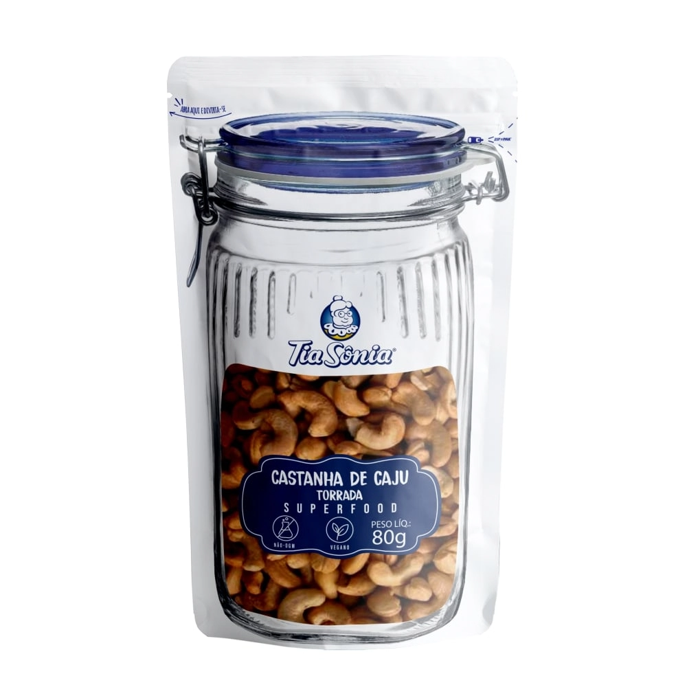 Castanha Caju Tia Sonia 80g Torrada