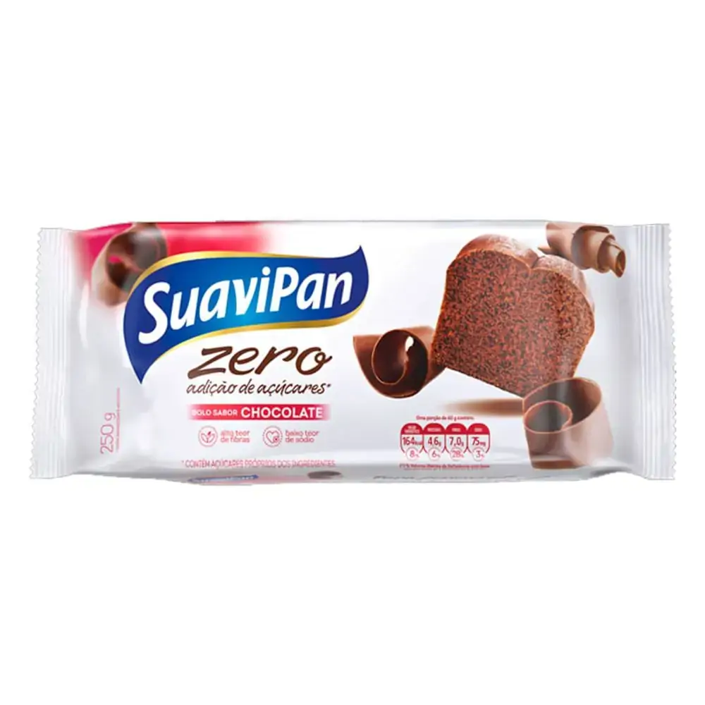 Bolo Sabor Chocolate Light SUAVIPAN 250g