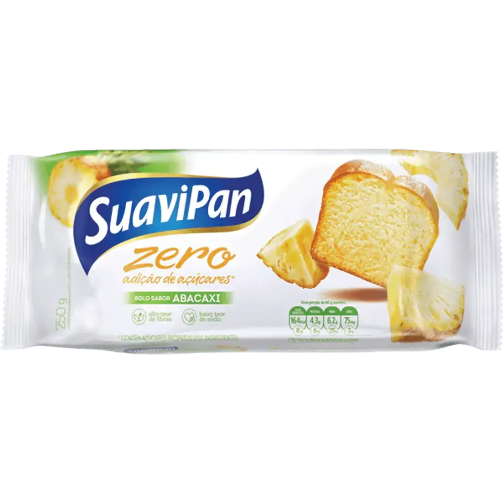 Bolo Sabor Abacaxi Light SUAVIPAN 250g