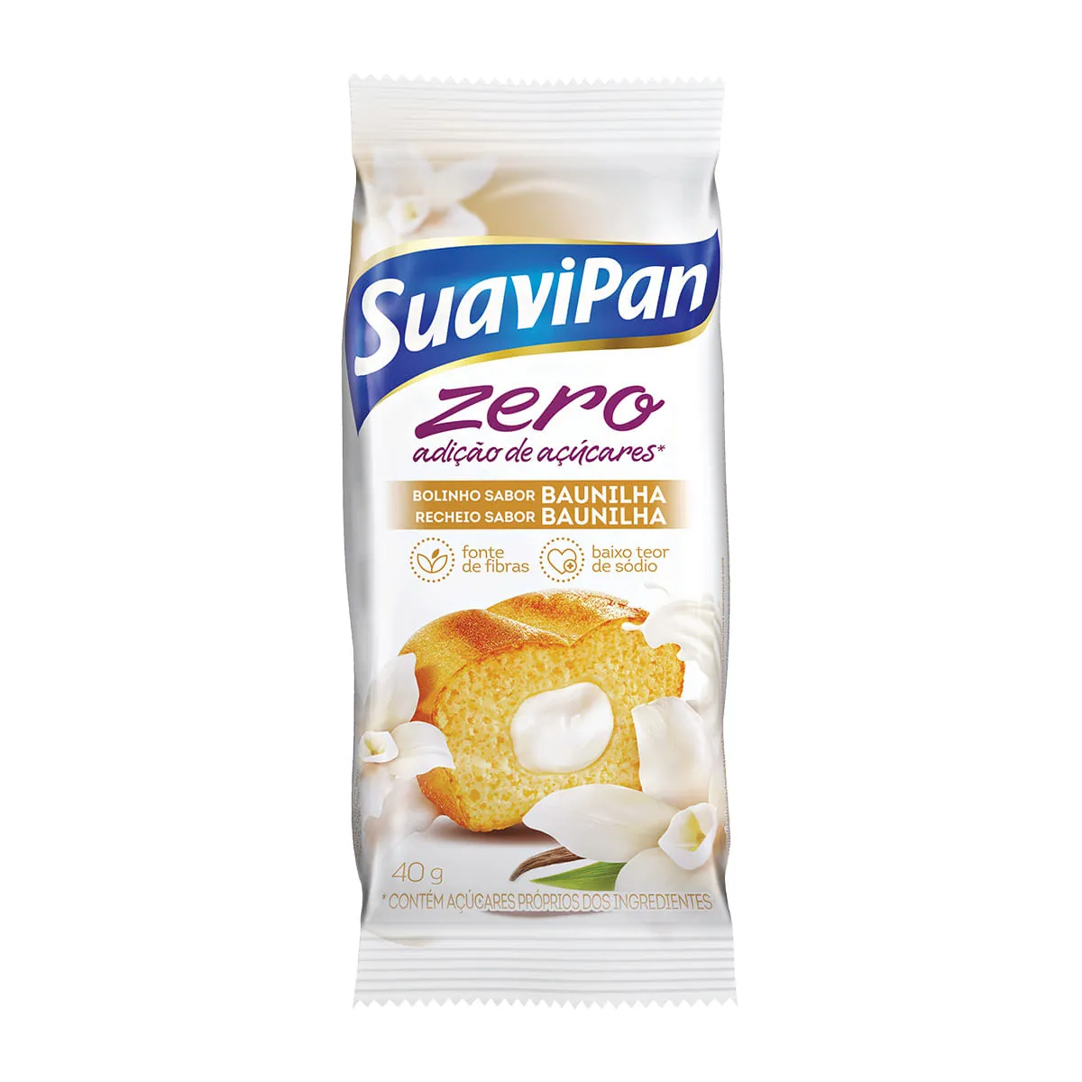 Bolinho Baunilha Suavipan Pacote 40g