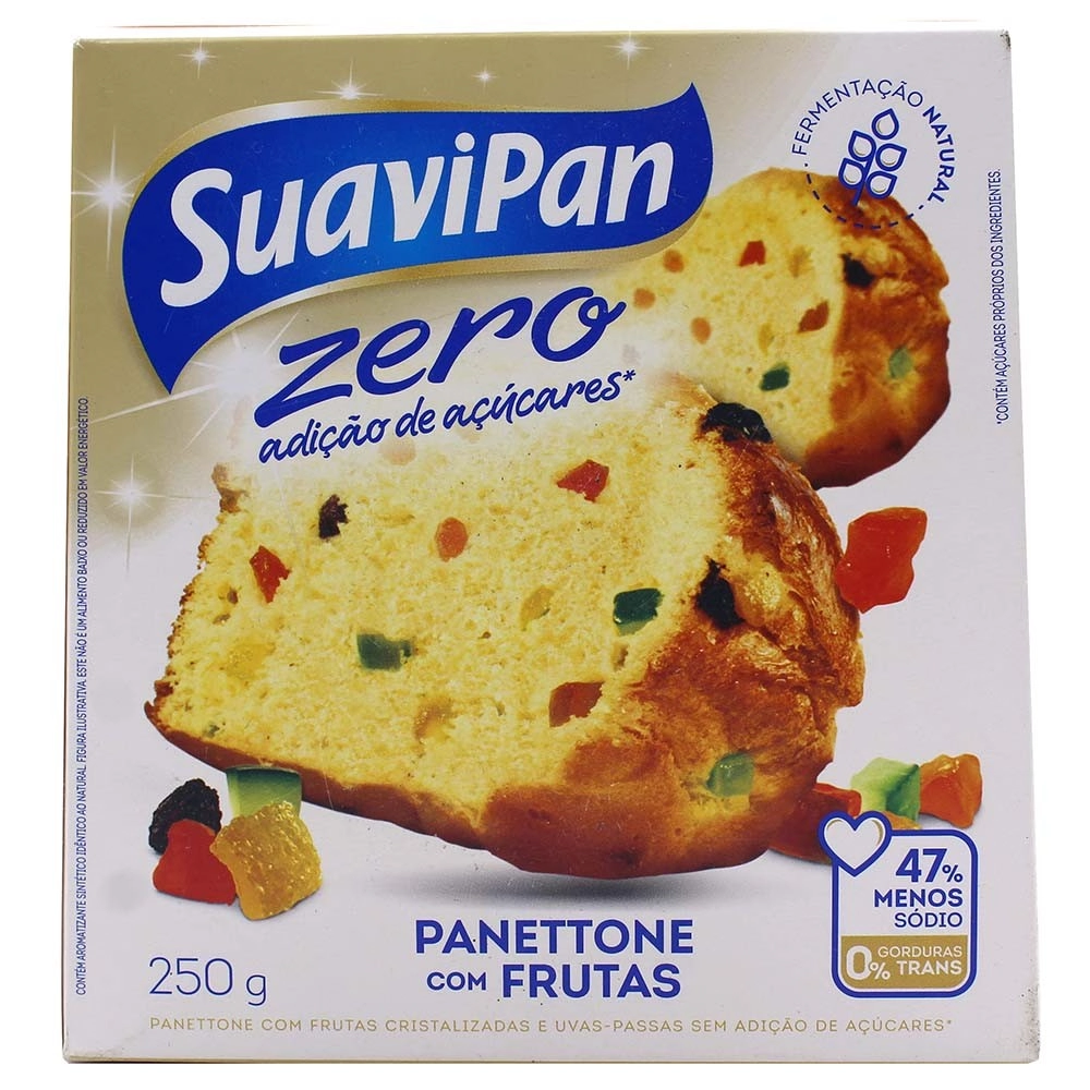 Panetone Frutas Light Splenda 240g