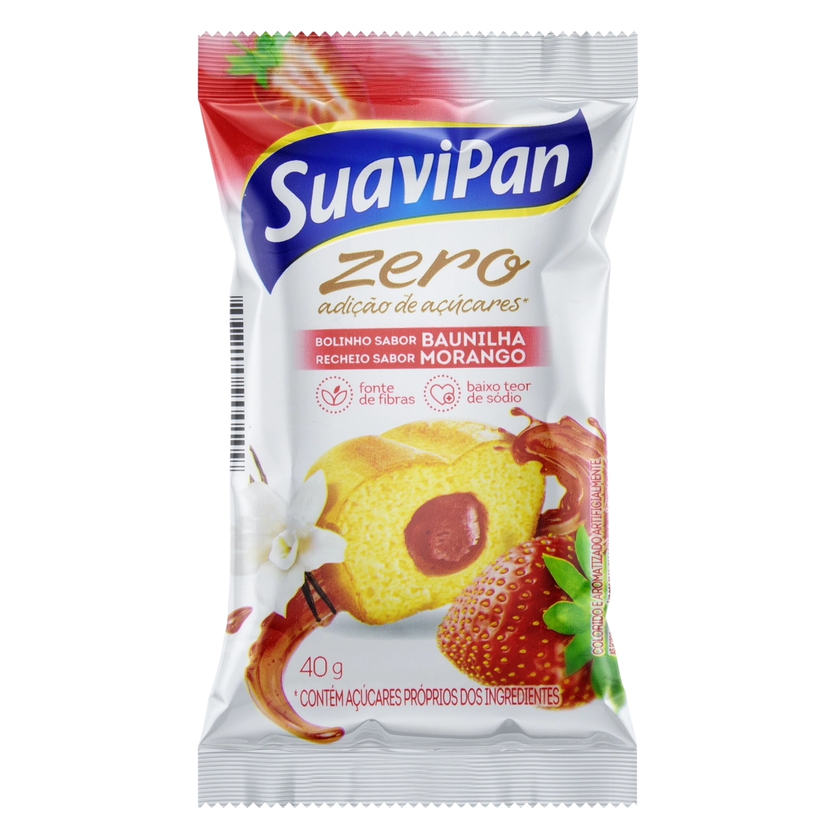 Bolinho Suavipan Zero Bau/mor 12x40g