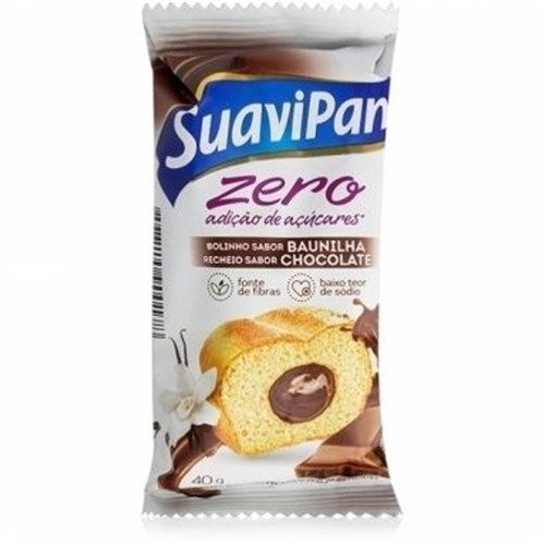 Bolinho Suavipan Zero Bau/choc 12x40g