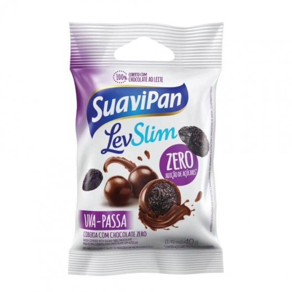 Uva Passa Coberta De Chocolate 40g Suavipan