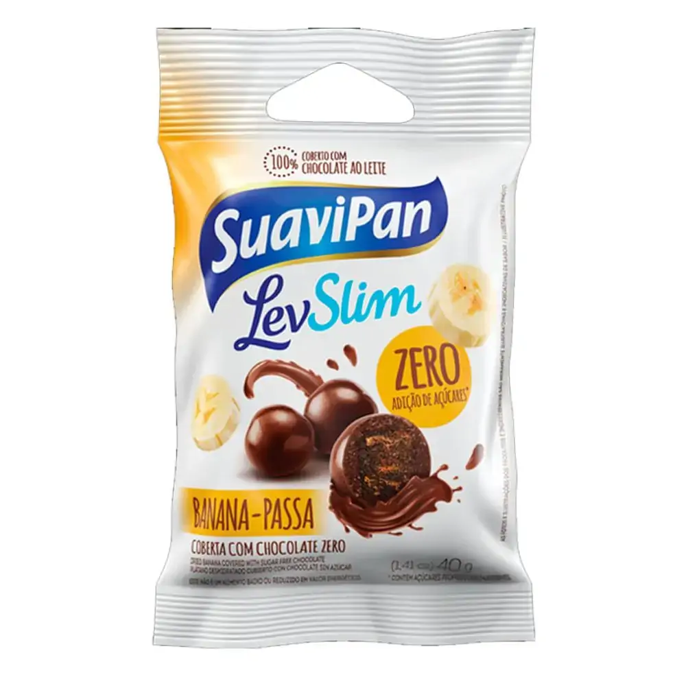Banana Passa Suavipan 40g Cob.chocolate