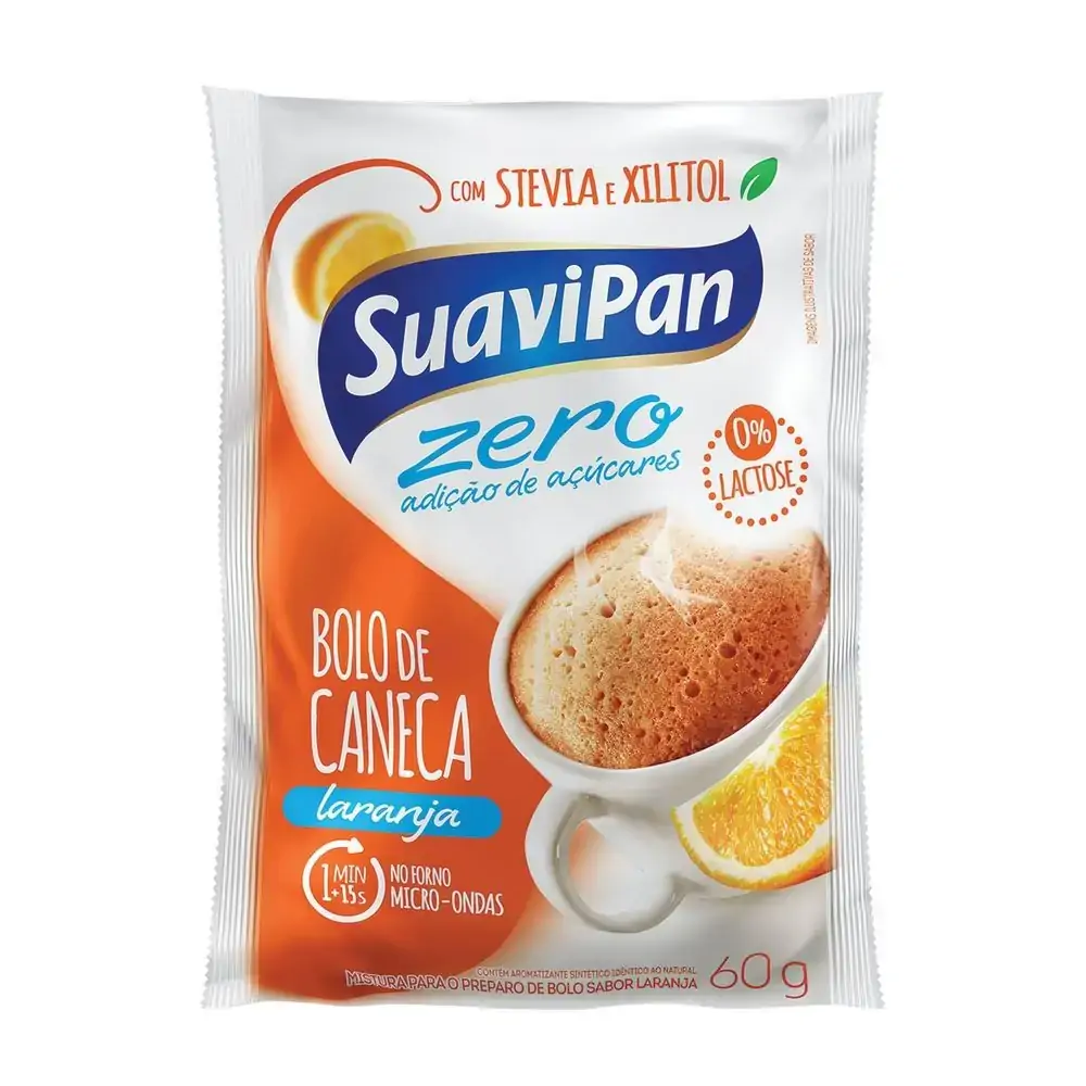 Mist.p/bolo De Caneca Suavipan 60g Zero Laranja