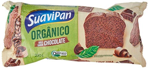 Bolo Orgânico Chocolate Suavipan Pacote 200g