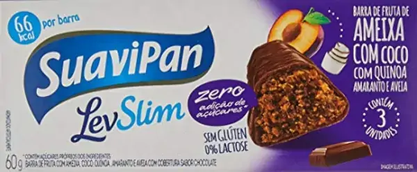 Barra Suavipan Fruta Zero 90g Ameixa/coco C/choc