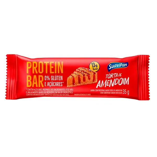 Barra Proteina Suavipan 35g Torta Amendoim Zero