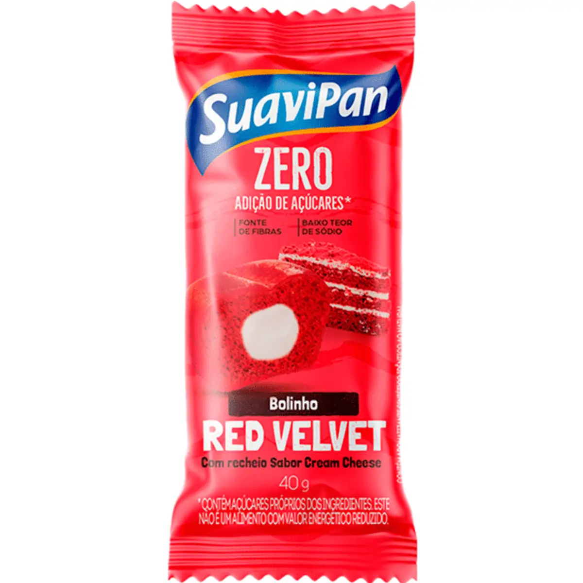 Bolinho Suavipan 40g Zero Red Velvet