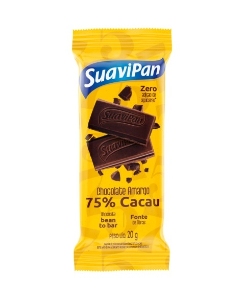Chocolate 75 Cacau 20 Gr Suavipan