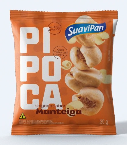 Pipoca Salg Manteiga Suavipan 35g