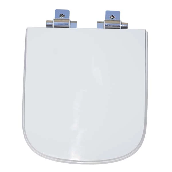 Assento Sanitário Formatos Gap com Soft Close Quadrado Poliéster Branco Policlass