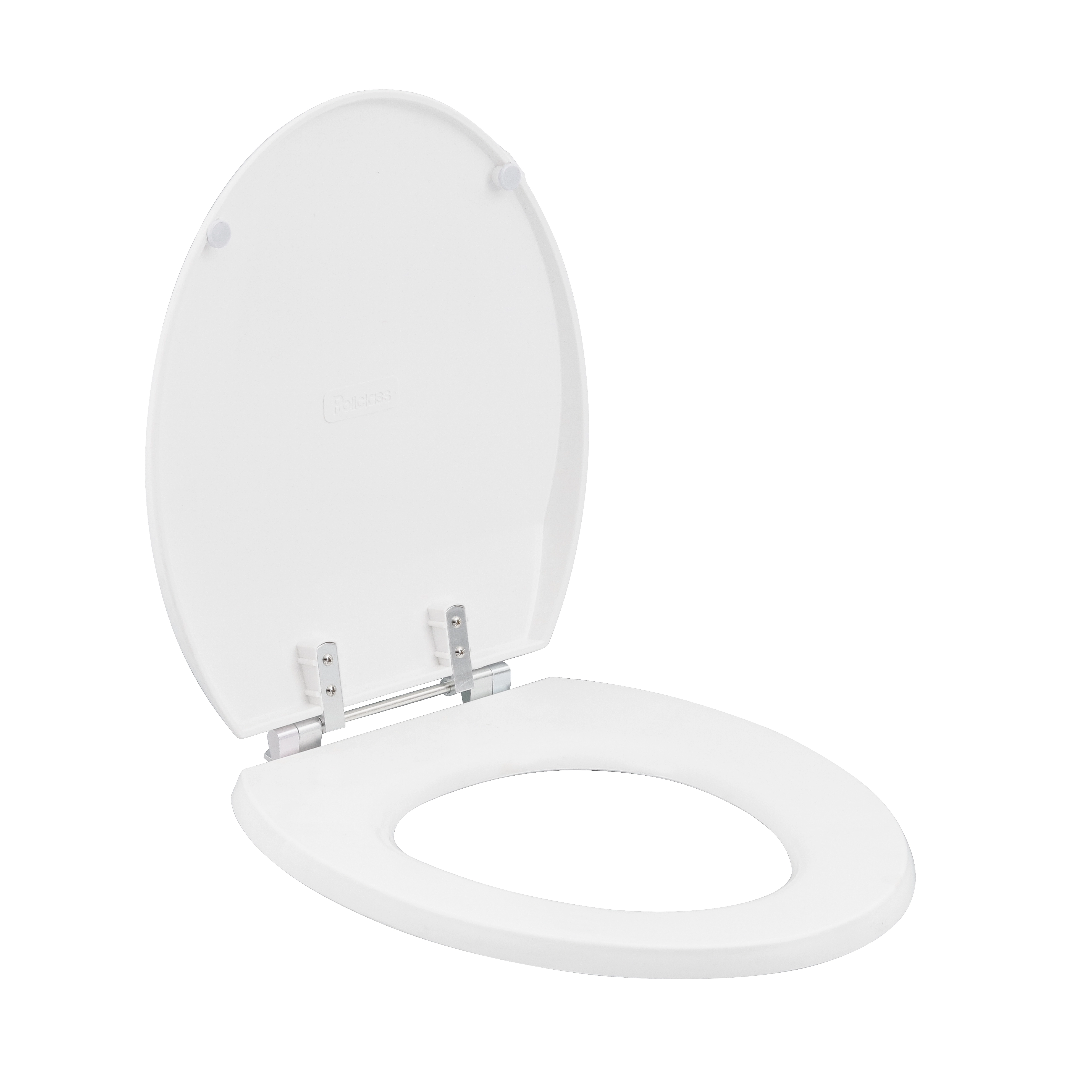 Assento Sanitário Convencional com Fechamento Comum Oval Policarbonato Branco Policlass