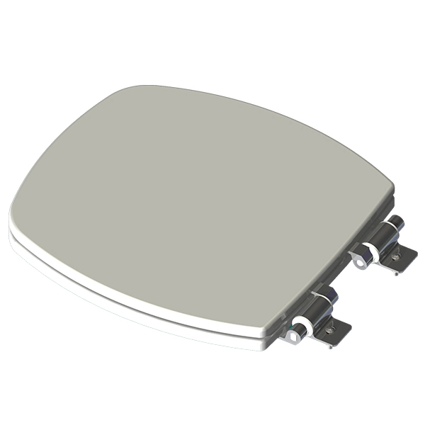 Assento Sanitário Formatos City com Soft Close Oval Poliéster Branco Policlass