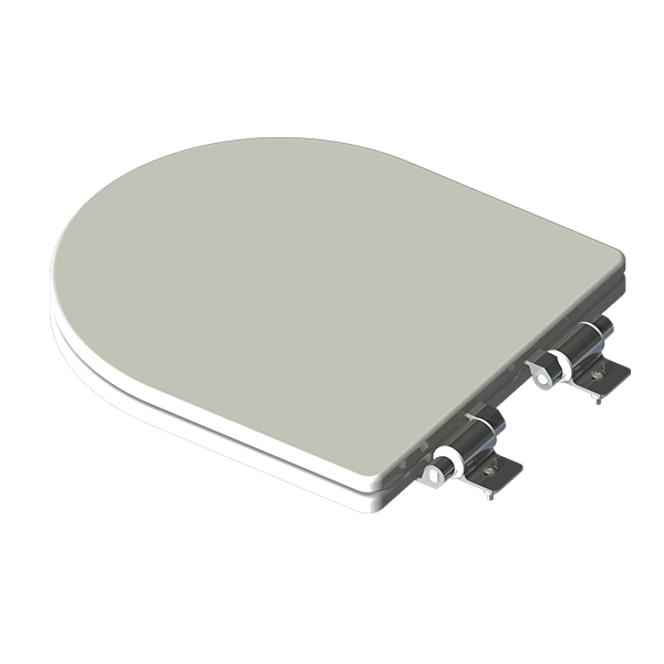 Assento Sanitário Formatos Thema com Soft Close Oval Poliéster Branco Policlass
