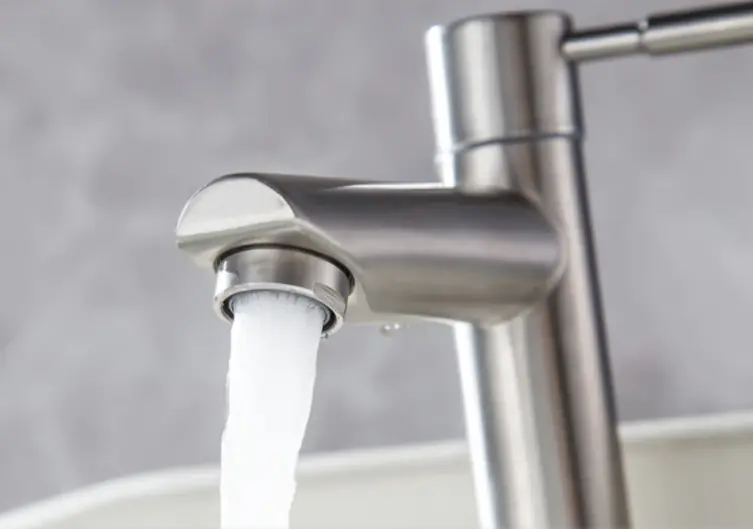 Torneira Para Banheiro Bica Alta Aço Inox Escovado Aço 304