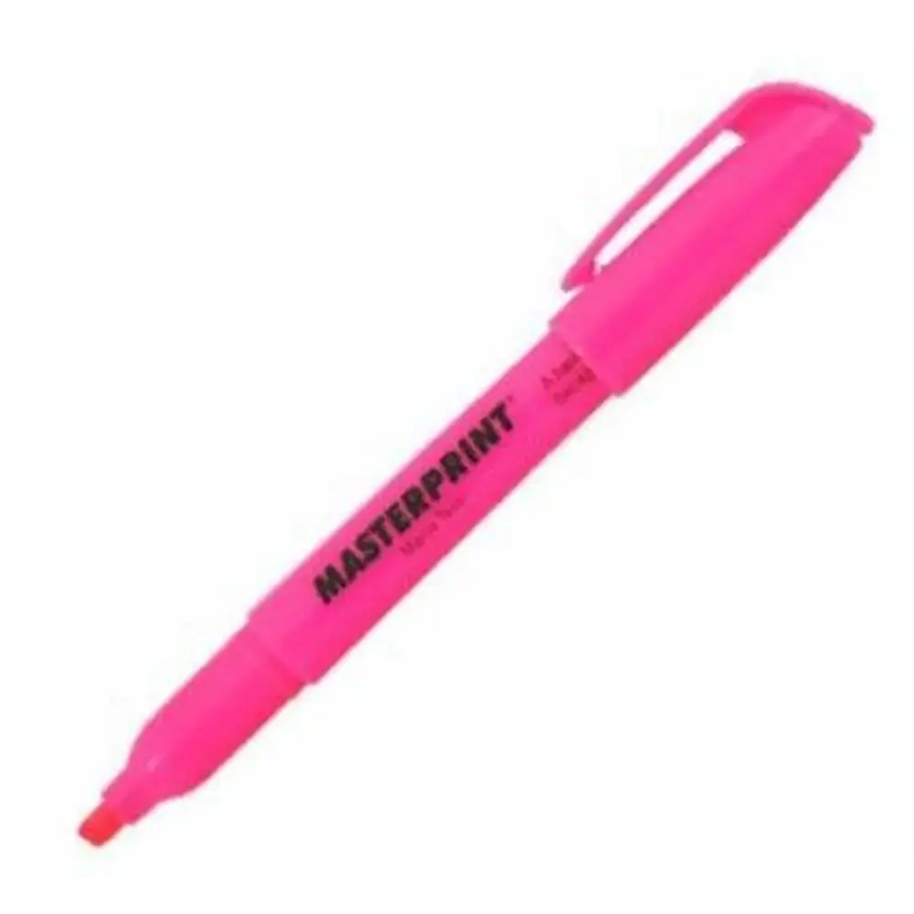 Caneta Marca Texto Rosa Mp612 Masterprint
