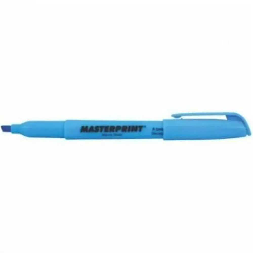 Caneta Marca Texto Azul Masterprint