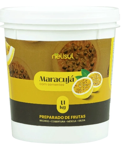 Cobertura De Maracuja C/sementes 1,10kg Nelisul