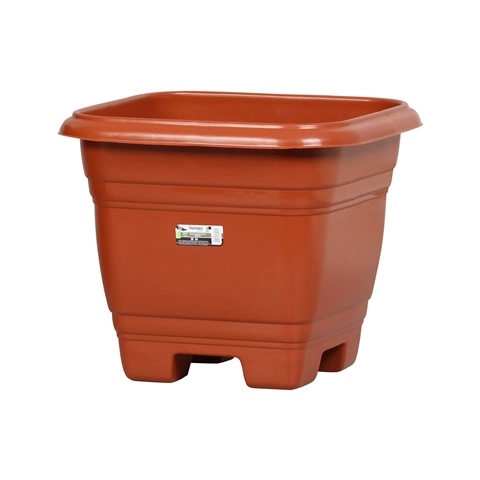 Vaso Marrom Quadrado Plásticos Rischioto N 35