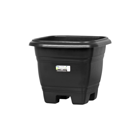 Vaso Preto Quadrado Plásticos Rischioto N 28