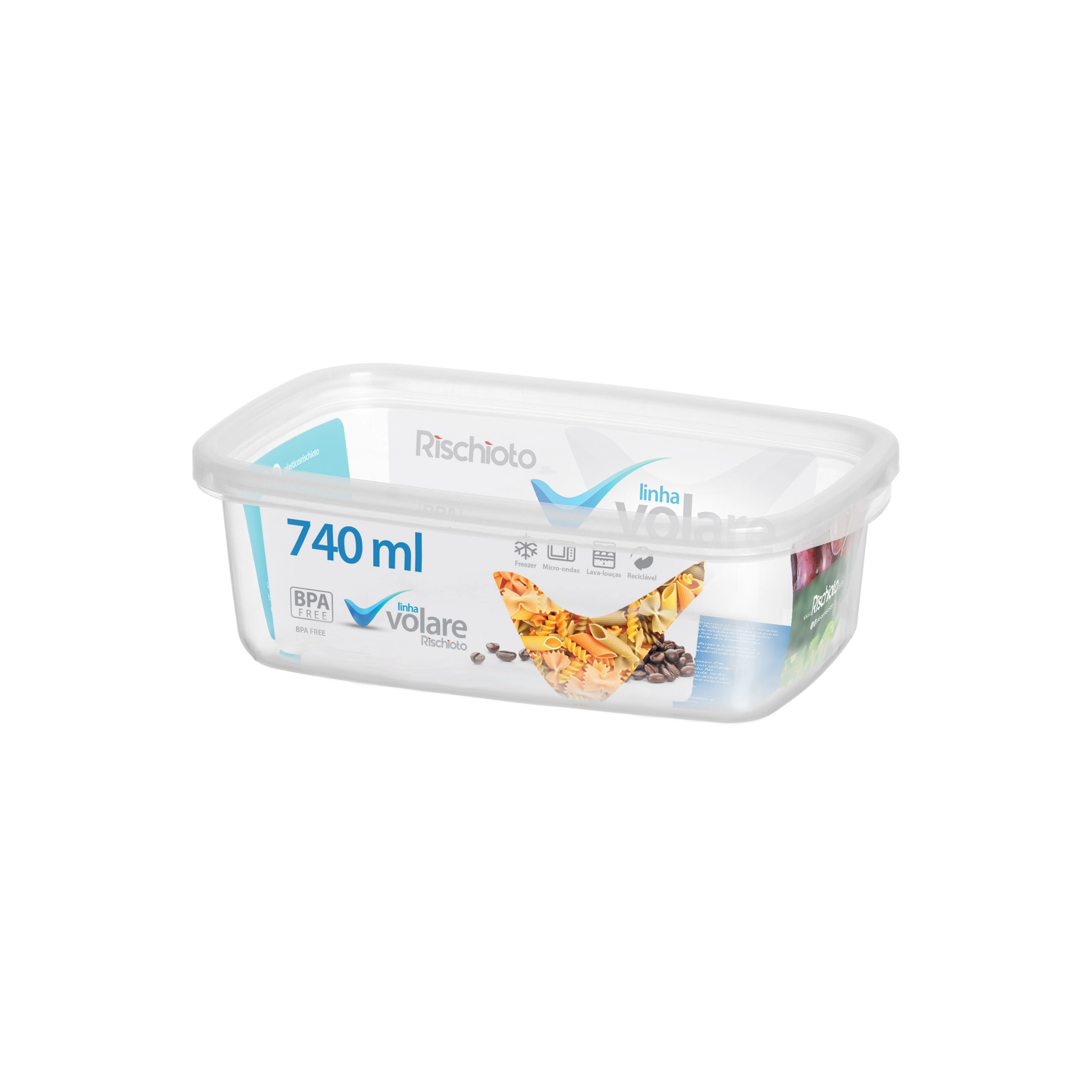 Pote Retang Rischioto 740ml Volare