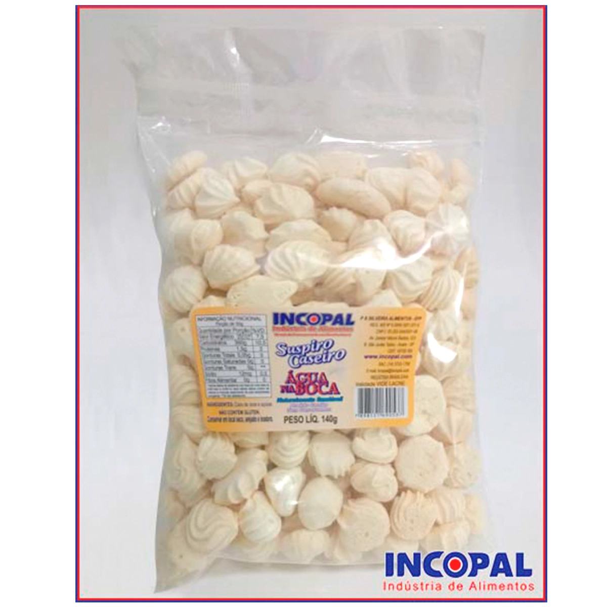 Suspiro Branco 140g Incopal