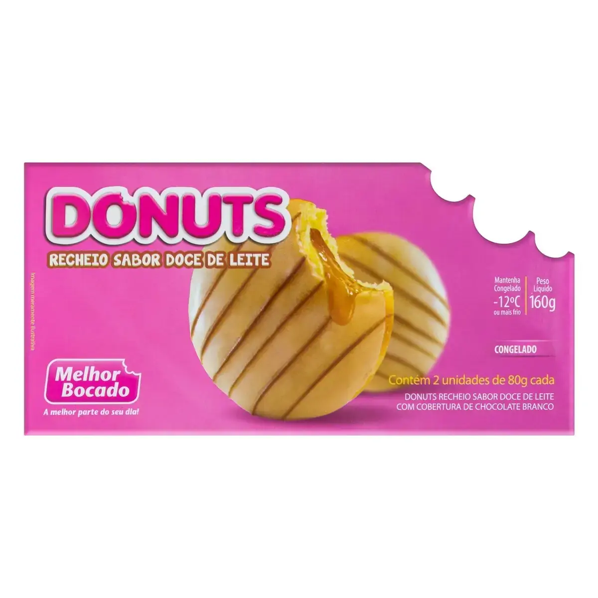 Donuts Doce De Lte C Cobertura 160g