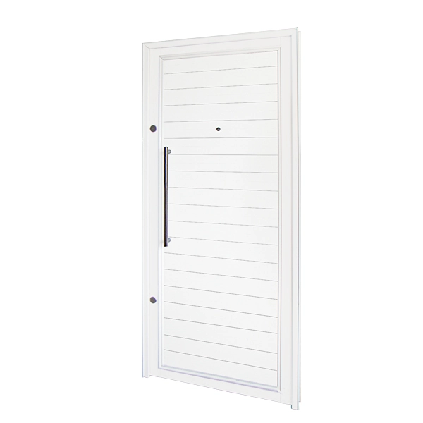 Porta Lambril de Giro Alumínio Branco 2,10x0,90m Lado Direito Linha Magnum Atlântica