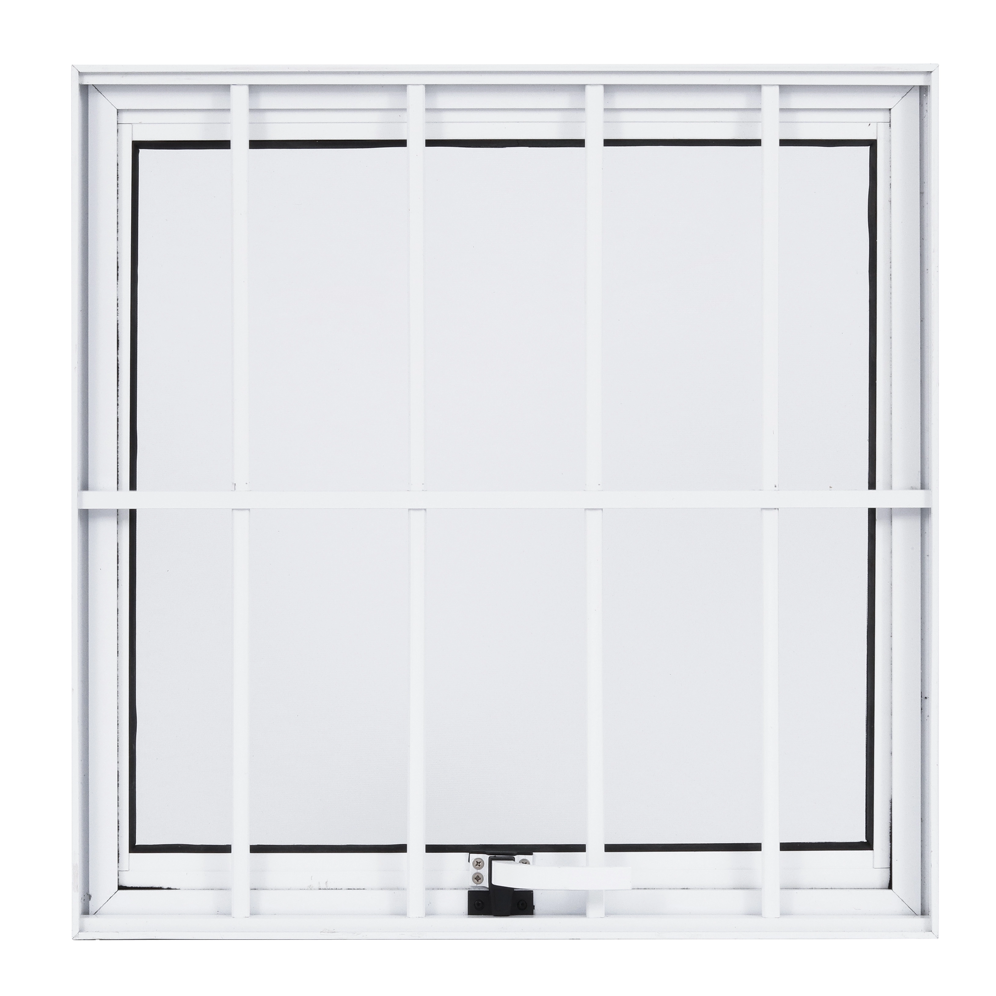 Janela de Alumínio Maxim-ar 60x60cm com Grade e Vidro Mini Boreal Magnum Atlântica Branca